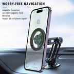 Jemey Universal 360° Pro - 2025 New Magnetic Suction Car Phone Holder, Hands Free Automobile Mounts Cell Phone Holder with Metal Ring, Adjustable Cell Phone Mount for All Mobile Phones