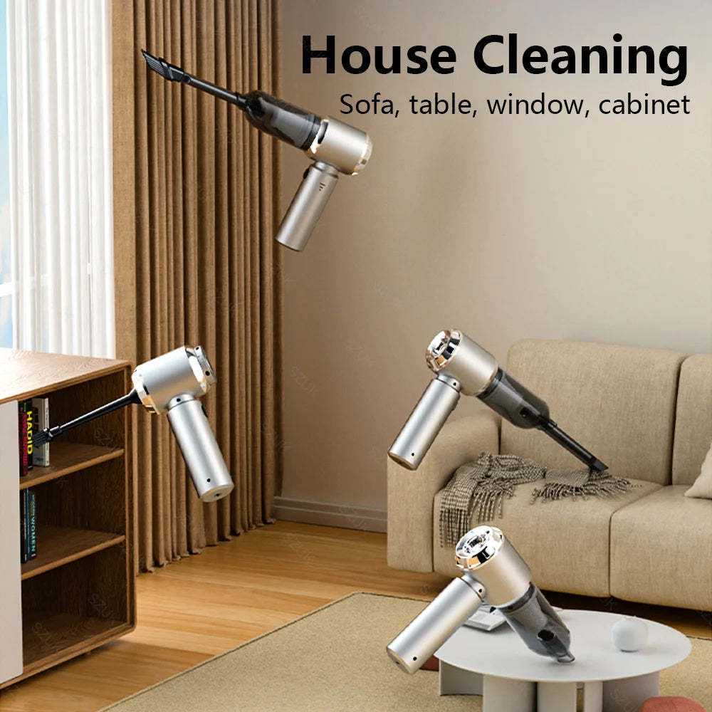 985000PA Car Vacuum Cleaner Portable Wireless Strong Suction Car Cleaner Cleaning Machine Mini Car Vacuum Cleaner